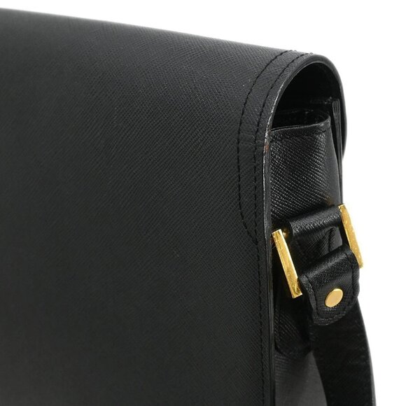 Yves Saint Laurent Black Leather Shoulder Bag 155215 - Picture 7 of 11